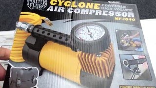 Masterflow Cyclone MF1040 12Volt Air compressor tire inflator [upl. by Eruza]