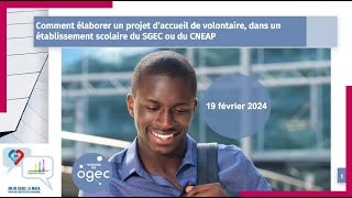 Webinaire n°64  Lancement campagne Service civique 20242025 [upl. by Ancalin]