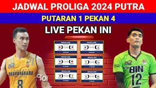 Jadwal Proliga 2024 Putra Hari Ini ¬PROLIGA 2024 PUTARAN 1 PEKAN KE 4 SERI GRESIK LIVE MOJI TV [upl. by Eveineg848]