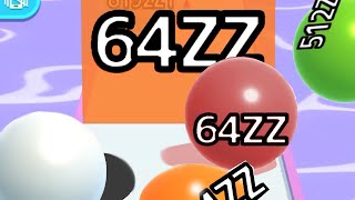 BALL RUN 2048 — INFINITY ∞ Just 64 ZZ  ZzILLION 🙂 Gameplay [upl. by Celin]