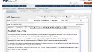 HRBLRCOM  HR Policy and Employee Handbook Manager Tutorial [upl. by Hausner]