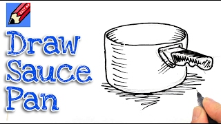 Learn how to draw a saucepan real easy  Step by Step with Easy  Spoken Instructions [upl. by Arta]