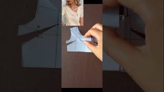 تفصيل الباترون الامامى fashion modélisme sewing تفصيل viral خياطة [upl. by Joanne]