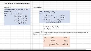Metode Simpleks yang Direvisi [upl. by Anaitsirhc]