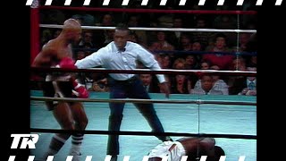 Vintage Hagler Hagler KOs Lee in 67 Seconds  ON THIS DAY  Marvin Hagler vs William quotCavemanquot Lee [upl. by Saffian727]