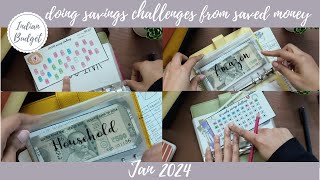 ✨WHAT I DID WITH MY SAVED MONEY✨ I SAVINGS CHALLENGES I CASH ENVELOPES I JAN 2024 [upl. by Oryaj128]