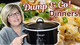 5 Ingredient DUMP AND GO Crockpot Meals That Will Be YOUR NEW FAVORITES Easy Slow Cooker Recipes [upl. by Reinhold]