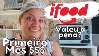 QUANTO GANHEI NO MEU PRIMEIRO MÊS DE IFOOD COM DELIVERY DE MARMITEX EM CASA [upl. by Tingey]