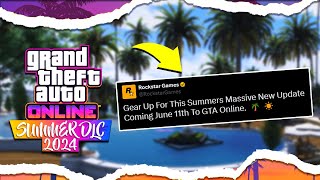 NEW GTA ONLINE SUMMER DLC UPDATE HUGE NEWS EARLY JUNE RELEASE DATE CONFIRMED MORE INFO SOON [upl. by Drazze]