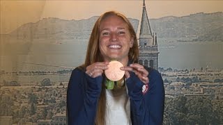 US Olympian Carli Lloyd talks airport security snafu over bronze medal [upl. by Dennis]