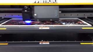 Mimaki UJF6042 printing in action at Mimaki USA Colors have never been so wonderfully printed [upl. by Orips]