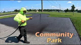 Professional Parking Lot Sealcoating  Community Park [upl. by Ettenotna]