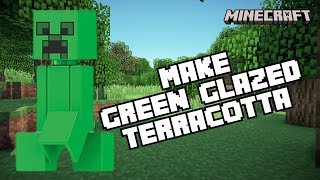 How to Make Green Glazed Terracotta in Minecraft 2024 [upl. by Varion]