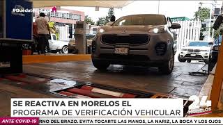 REACTIVARÁN PROGRAMA DE VERIFICACIÓN VEHICULAR EN MORELOS [upl. by Danyette]