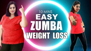 10 Mins Easy Weight Loss Zumba Dance Workout For Beginners At Home🔥Best Home Workout To Lose Weight [upl. by Elleunamme670]