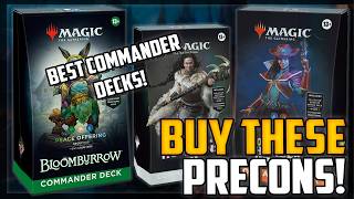 Top 10 Best Precon Decks for Commander Bloomburrow UPDATE  Magic The Gathering [upl. by Barnes]