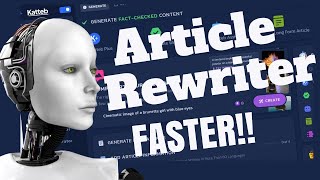 Katteb Article Rewriter Tool  Create Fresh Content Quickly [upl. by Adabel225]