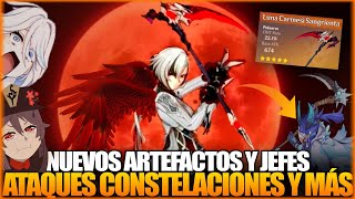 ASÍ FUNCIONA ARLECCHINO Materiales Nuevos Artefactos Ataques y Arma Noticias Genshin Impact 46 [upl. by Sualokin349]