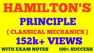 HAMILTONS PRINCIPLE  HAMILTON PRINCIPLE  HAMILTONS VARIATIONAL PRINCIPLE  WITH EXAM NOTES [upl. by Morgenthaler]