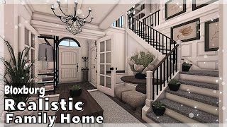 BLOXBURG Realistic 2Story Family Home Speedbuild  Roblox House build [upl. by Salokkin]