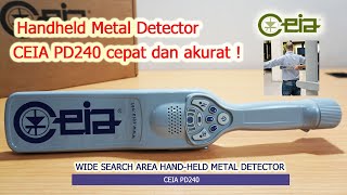 CEIA PD240 Handheld Metal Detector Gold Demonstration [upl. by Priscilla981]