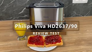 Duurzame RVS Broodrooster  Philips Viva HD263790 Review  Test [upl. by Crudden]