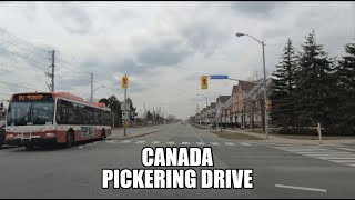 4K 🇨🇦 Pickering Downtown Drive  Pickering Town Centre to Toronto  Ontario Canada [upl. by Buonomo]