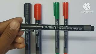 Camlin Permanent Marker  Art Material Review  artmagicbyvikas [upl. by Greggs]