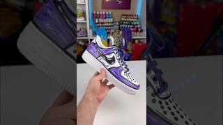 Customizing Cartoon Air Force 1’s💜  artist custom customshoes shoes nike af1 customaf1 art [upl. by Ilahtan176]