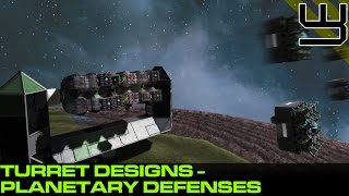 Space Engineers  SAM Site amp Planetary Defense Turrets [upl. by Alston807]