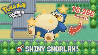 LIVE Shiny Snorlax depois de 16256 Soft Resets no Pokémon Leaf Green Gigantamax Showcase [upl. by Akenal]