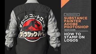 Substance Painter Adobe Photoshop  How To Stamp On Logos [upl. by Joela]