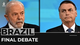 Brazil’s Bolsonaro Lula clash in last debate before runoff vote [upl. by Omik]