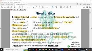 Cuidado con los interrogativos en los niveles de comprensión [upl. by Spracklen941]