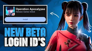 FREE OPERATION APOCALYPSE BETA Chinese LOGIN IDs  DROID PLAYS [upl. by Siriso]