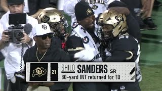 Shilo Sanders PICKSIX kicks off scoring for Colorado vs Colorado State  ESPN College Football [upl. by Idieh102]