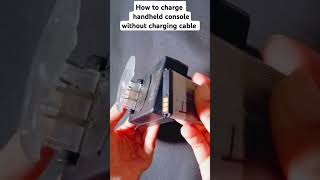 How to charge retro fc plus console without charging cable  How to charge handheld console shorts [upl. by Danae]