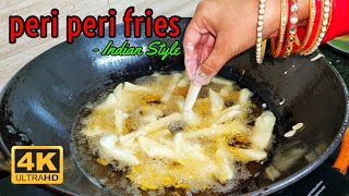 🍟 Homemade French Fries Recipe  Perfect Crispy Fries at Home  Peri Peri French Fries [upl. by Jansen]