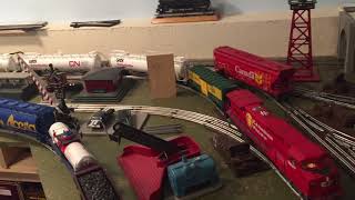 Lionel 616640 Railsounds Boxcar in Action [upl. by Cirdes762]