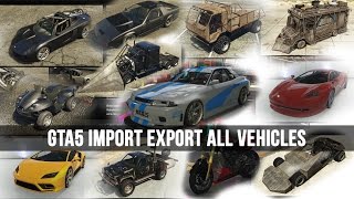 GTA 5 Import  Export ALL NEW VEHICLES LIVE NOW  Grand Theft Auto V [upl. by Anihsit107]