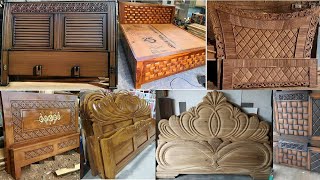 Wood headboard design ideas  Beautiful wooden headboard ideas  Make money with wood headboards [upl. by Malsi]