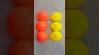 Yellow VS Orange Pop Balloons Reverse ASMR video Satisfying [upl. by Moskow404]