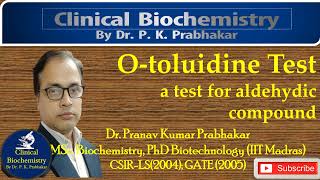 OToluidine Method for Glucose Estimation pkprabhakar clinicalbiochemistry [upl. by Millwater]