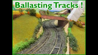 Buckland Junction Model Railway 329 Ballasting large sections of track about the layout Looks good [upl. by Chiles612]