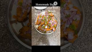 homemade bajji with mtr bajji bonda snacks mix powder food viralvideo trending ytshort [upl. by Mossolb]