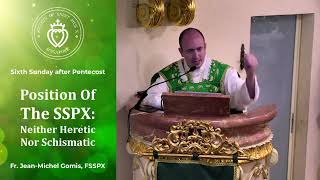 Position Of The SSPX Neither Heretic Nor Schismatic  Sermon by Fr Gomis 30 Jun 2024 [upl. by Iline]