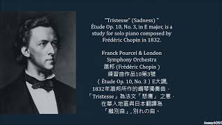 ♪ Tristesse  Chopin By Franck Pourcel 別れの曲 離別曲美麗又悲傷的蕭邦名曲 ♪ [upl. by Evangelia730]