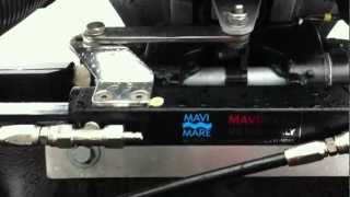 MAVIMARE GF 150 BRT Hydraulic outboard steering [upl. by Accissej]