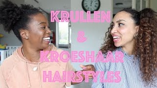 KRULLEN amp KROESHAAR HAIRTSYLES MET LARISSA BRUIN [upl. by Gobert]