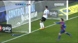 Barcelona vs valencia 51 Jornada 24  Liga BBVA 19022012 [upl. by Eirrotal2]